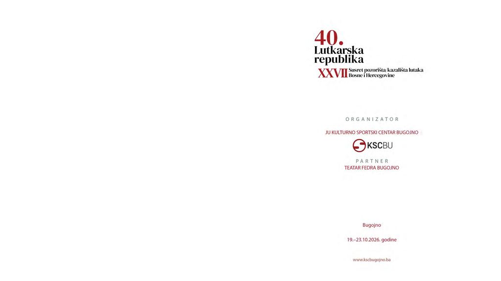 Katalog 40. Lutkarske republike 2026